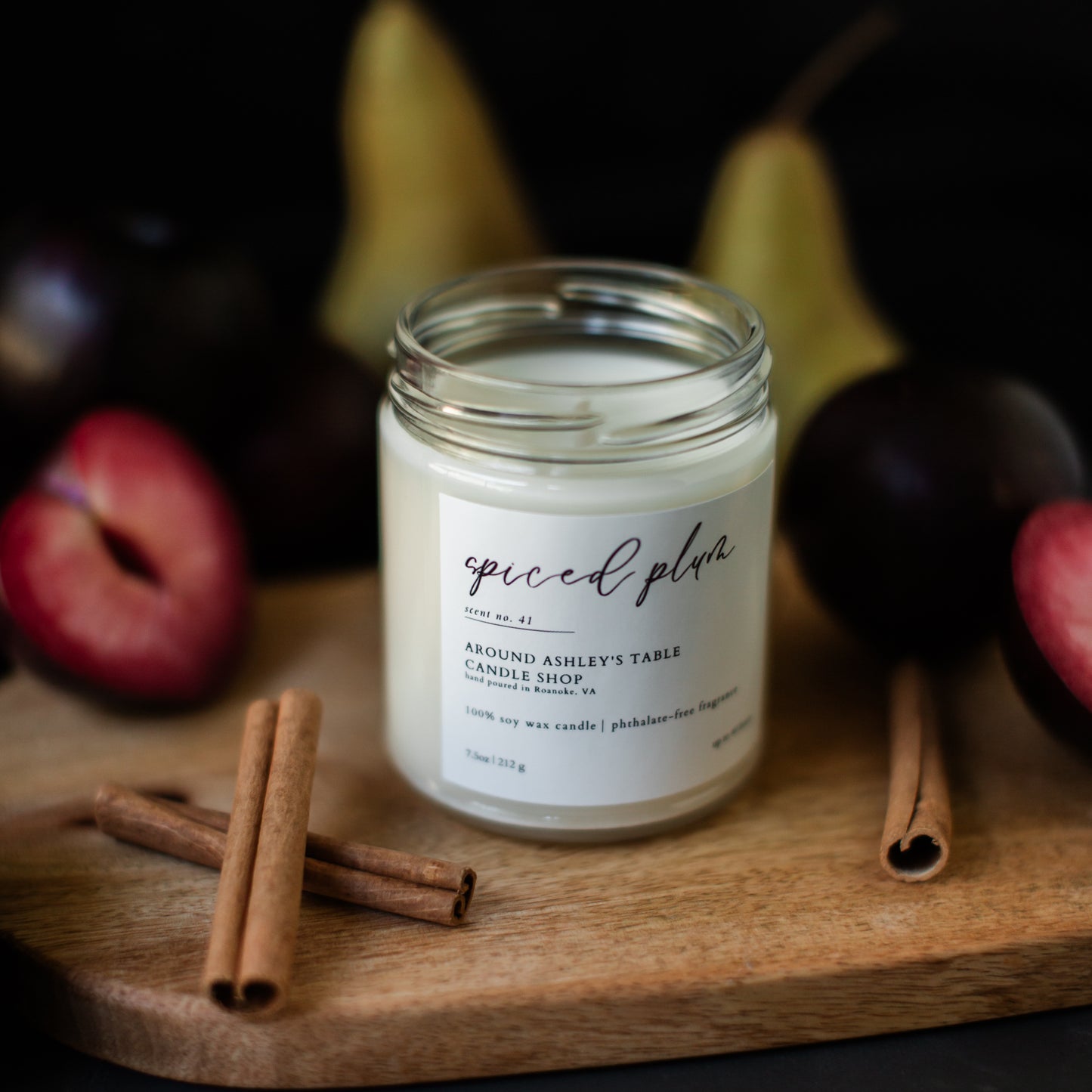 Spiced Plum 8 oz. Soy Wax Candle