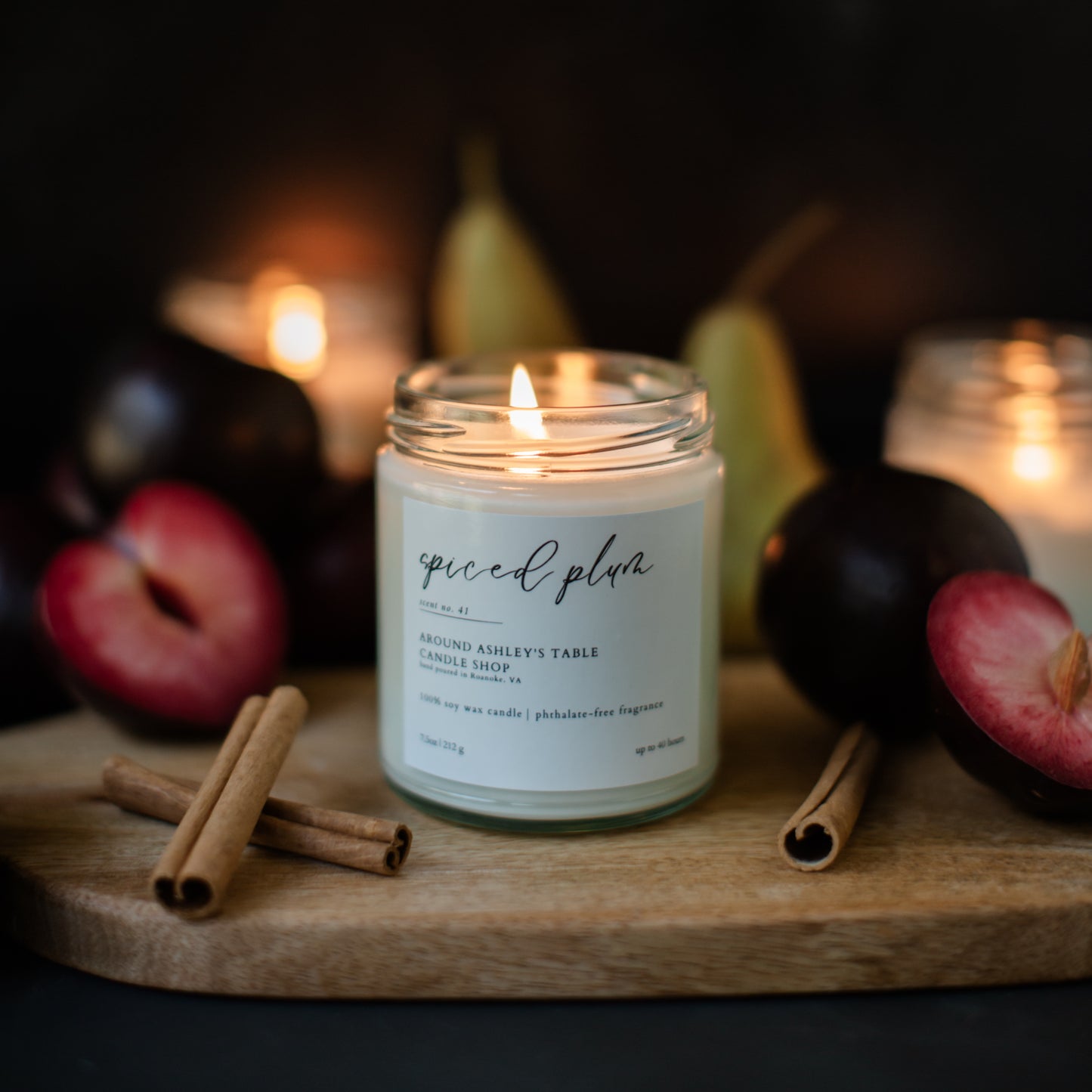Spiced Plum 8 oz. Soy Wax Candle