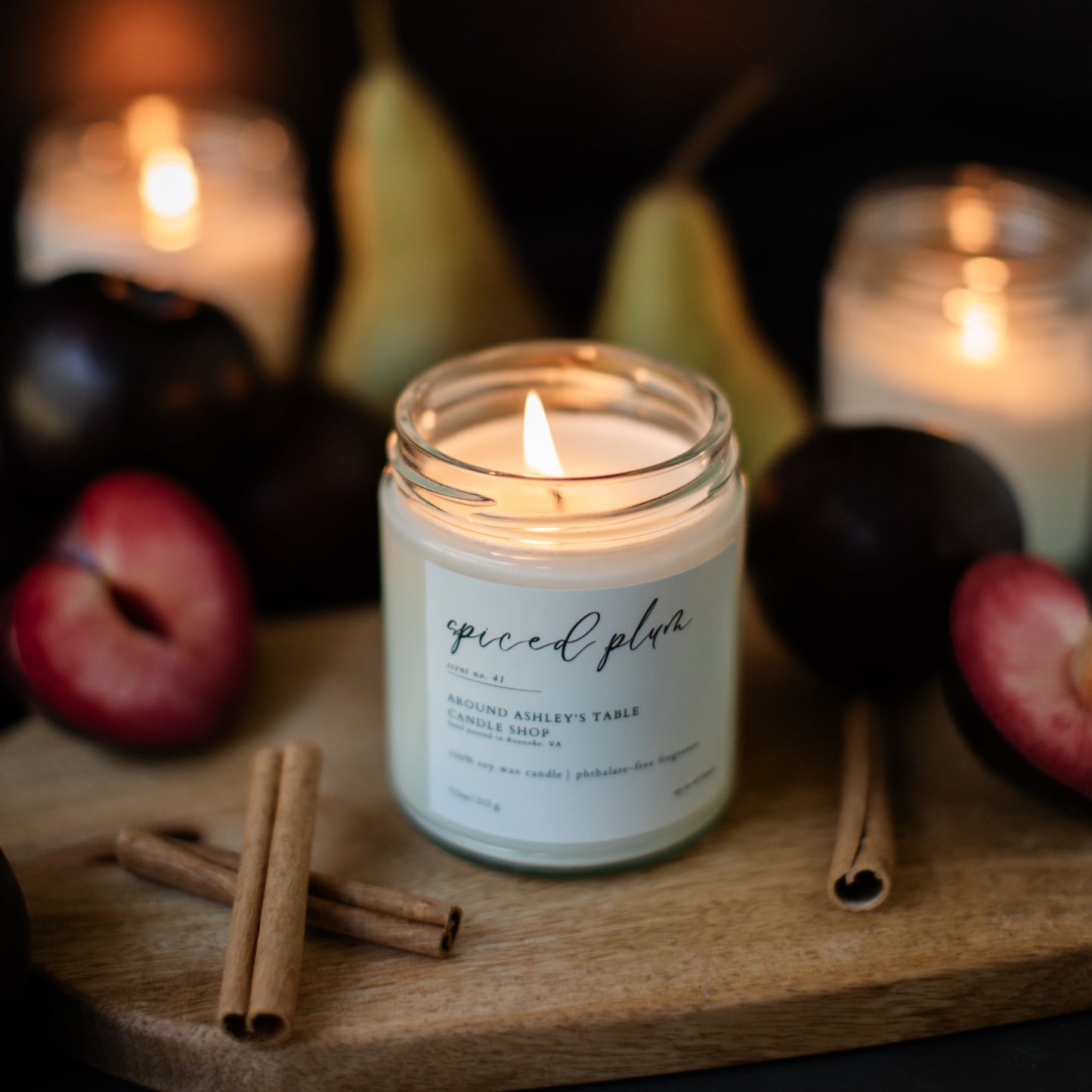 Spiced Plum 8 oz. Soy Wax Candle