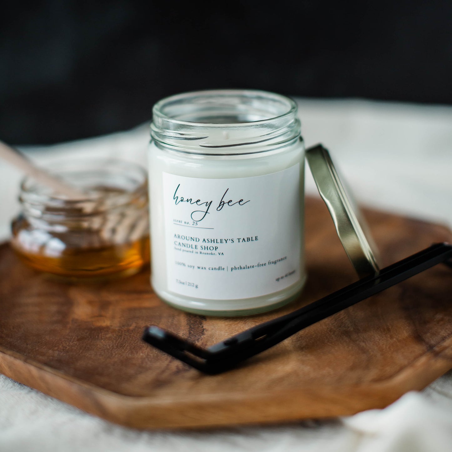 Honey Bee | 8 oz. Glass Jar Candle
