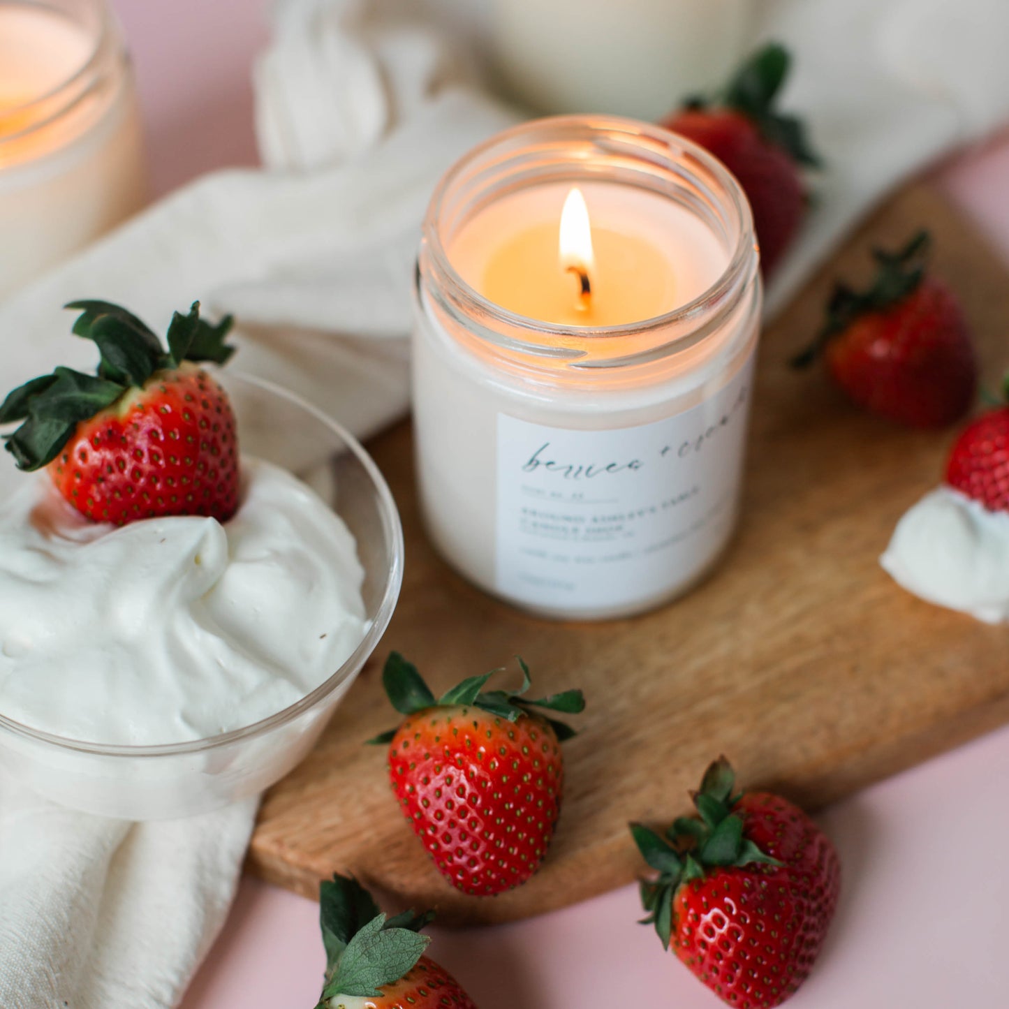 Berries + Cream | 8 oz. Soy Candle