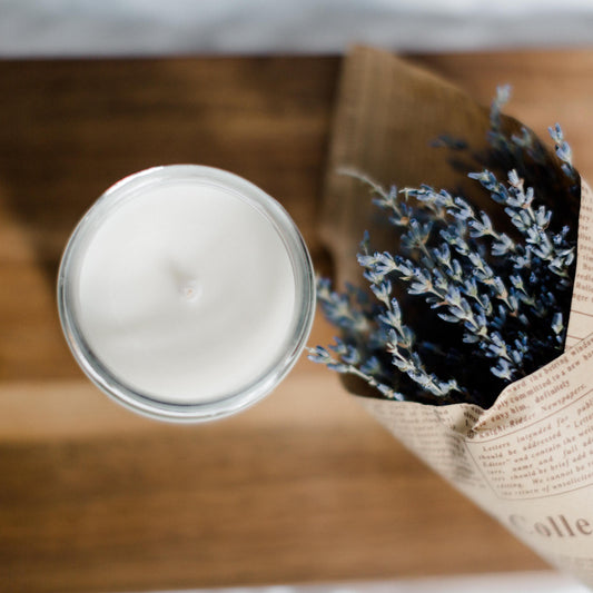 Lavender + Sage | 8 oz. Glass Jar Candle