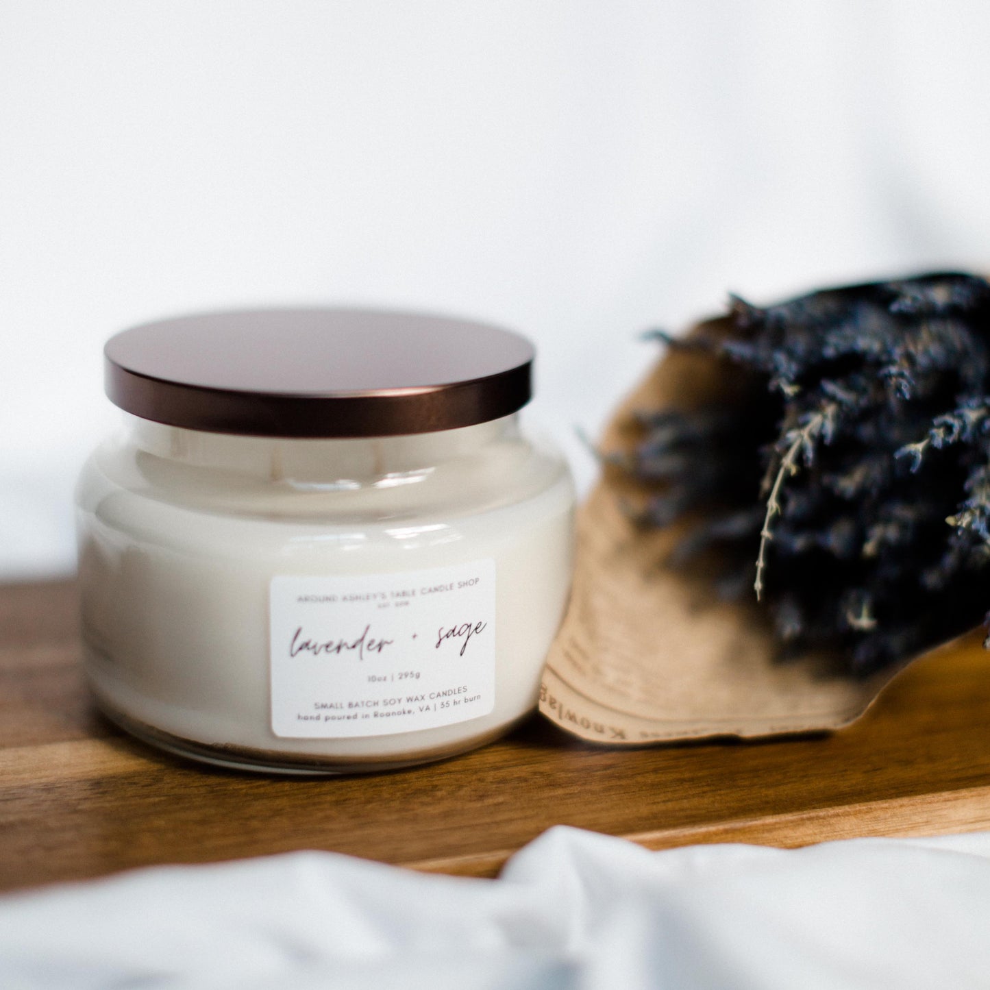 Lavender + Sage | 10 oz. Apothecary Soy Candle