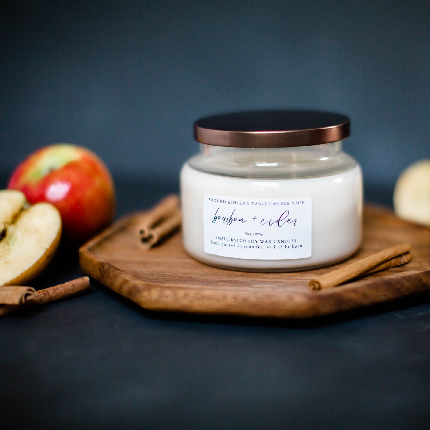Bourbon + Cider | 10 oz. Soy Wax Apothecary Candle