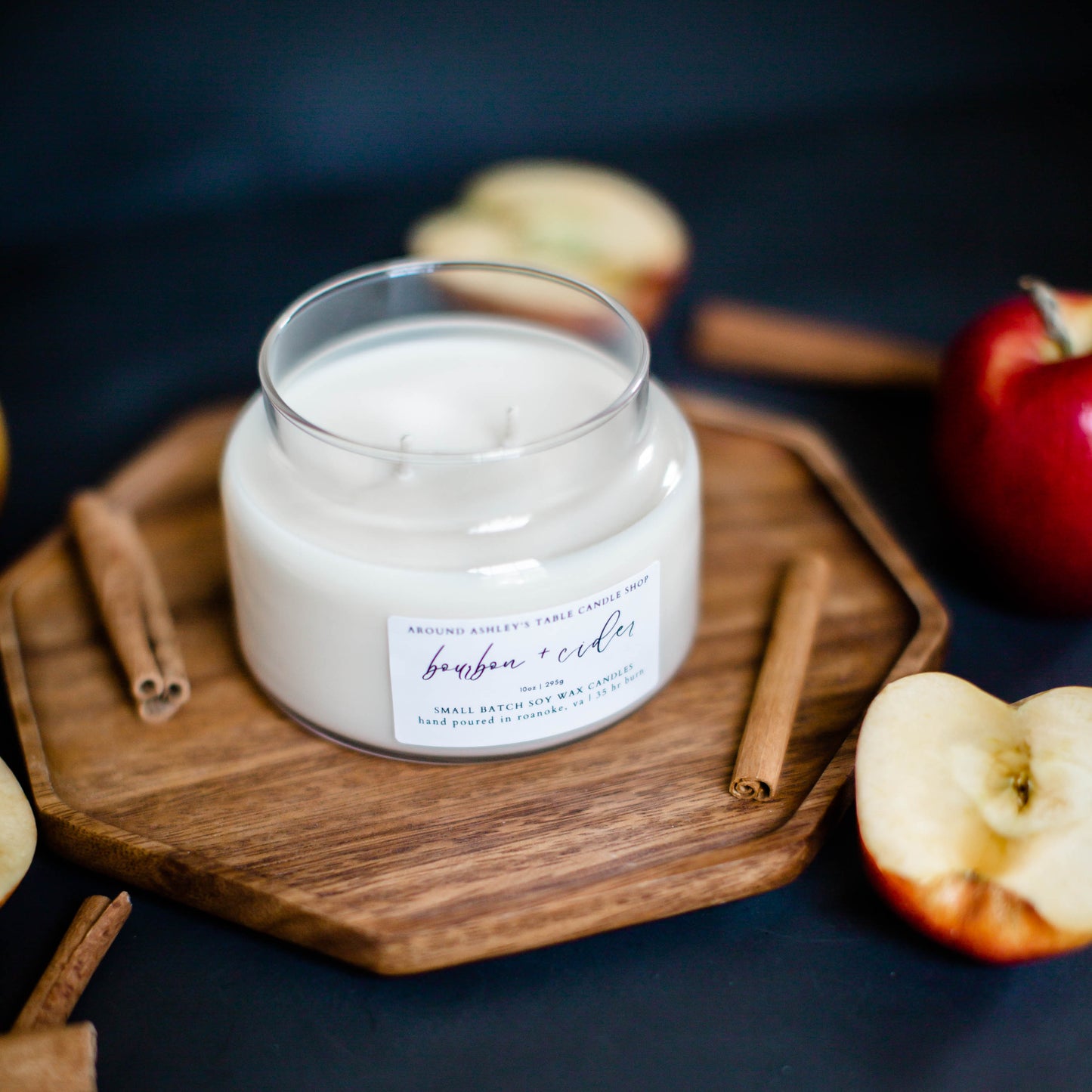 Bourbon + Cider | 10 oz. Soy Wax Apothecary Candle