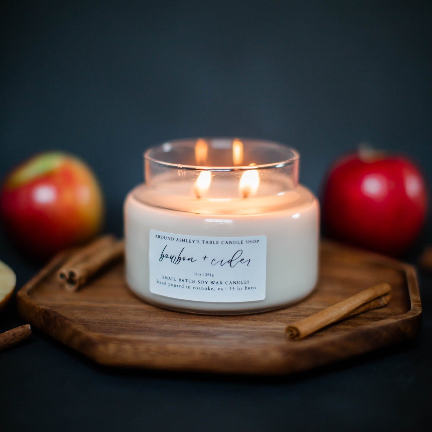 Bourbon + Cider | 10 oz. Soy Wax Apothecary Candle