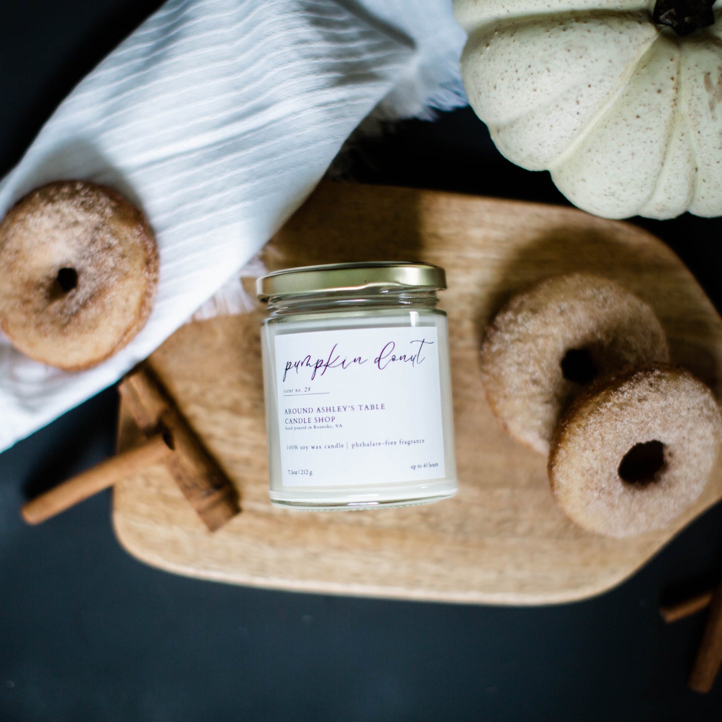 Pumpkin Donut | 8 oz. Soy Wax Candle