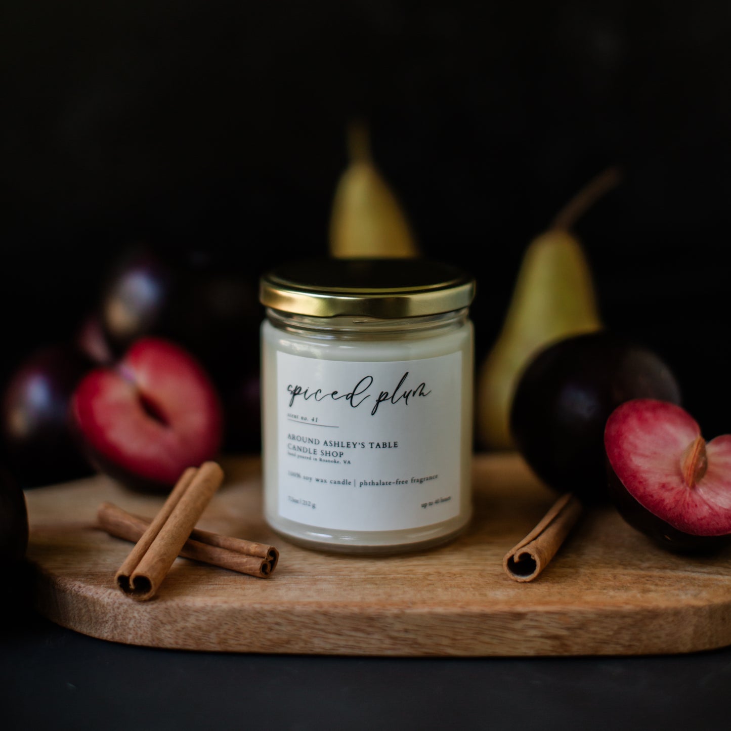 Spiced Plum 8 oz. Soy Wax Candle