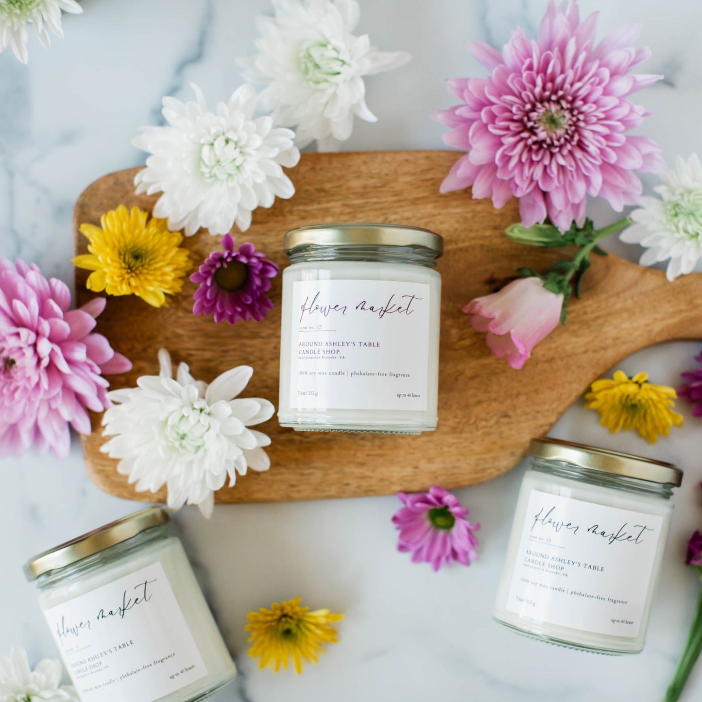 Flower Market  |  8 oz. Soy Candle