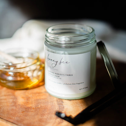 Honey Bee  |  8 oz. Glass Jar Candle