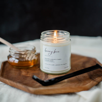 Honey Bee  |  8 oz. Glass Jar Candle