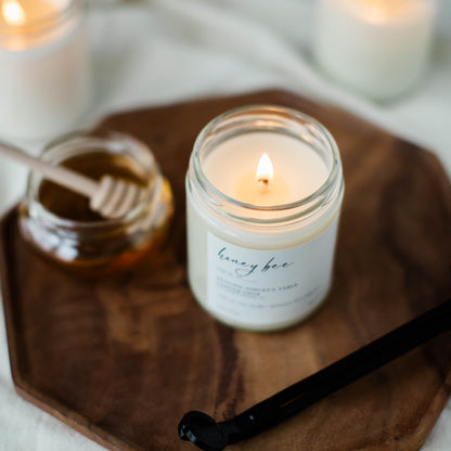 Honey Bee  |  8 oz. Glass Jar Candle