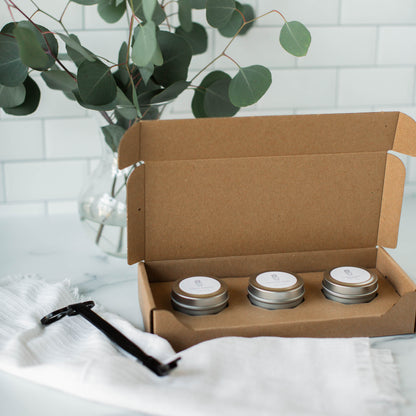 natural soy candle sample kit made in Roanoke, Virginia by Around Ashley's Table Candle Shop