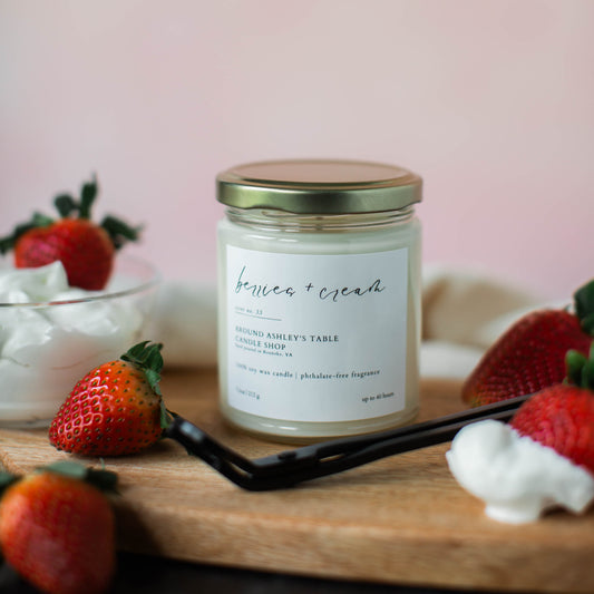 Berries + Cream  |  8 oz. Soy Candle