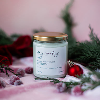 Merry Cranberry | 8 oz. Soy Wax Candle