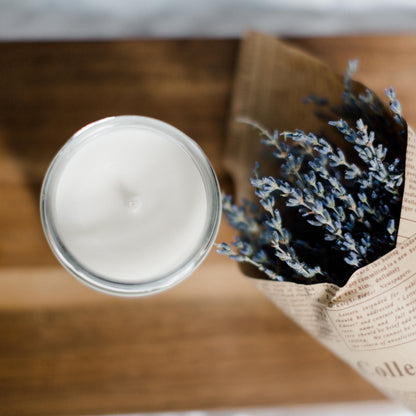 Lavender + Sage  |  8 oz. Glass Jar Candle