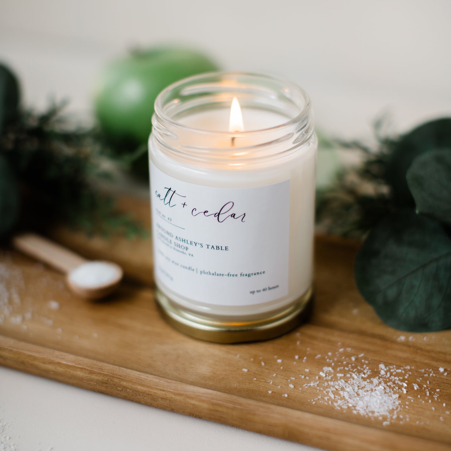 Salt + Cedar  |  8 oz. Soy Candle