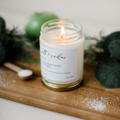 Salt + Cedar  |  8 oz. Soy Candle