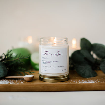 Salt + Cedar  |  8 oz. Soy Candle