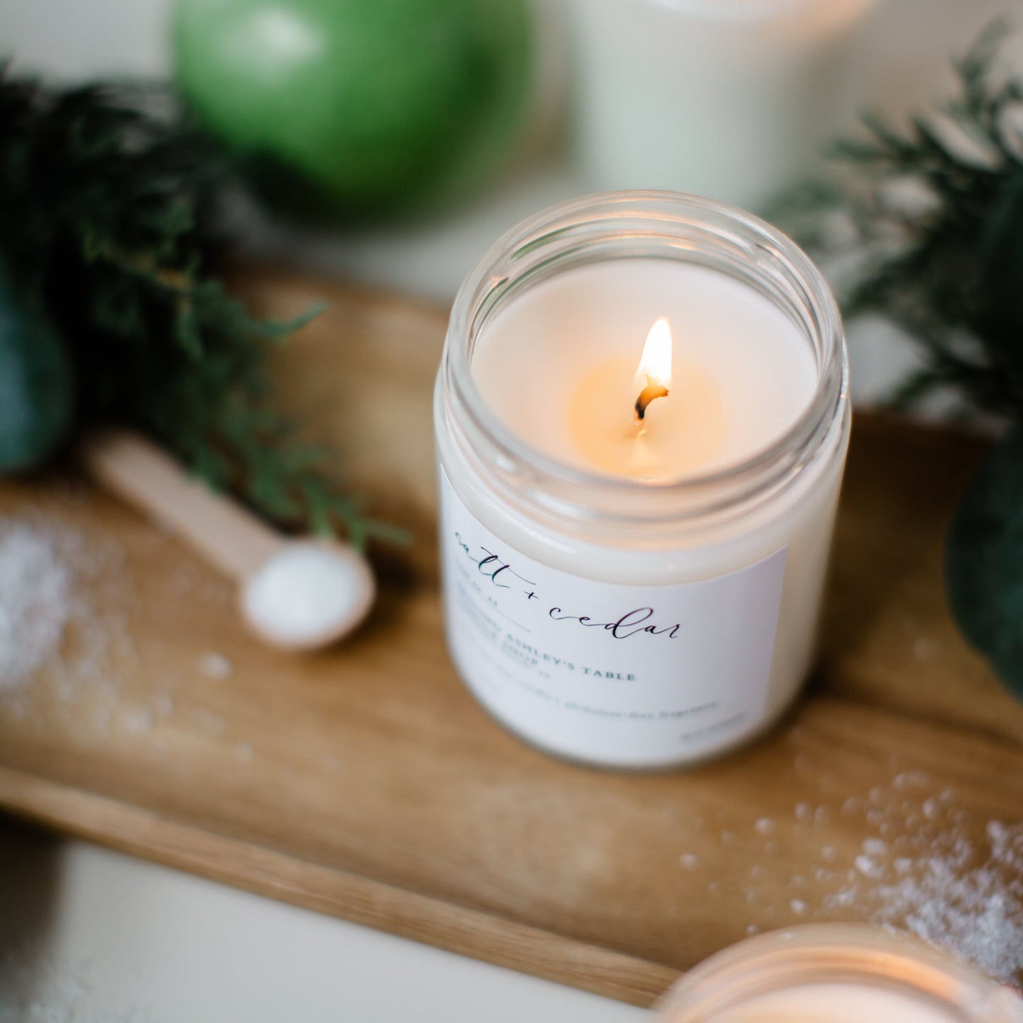 Salt + Cedar  |  8 oz. Soy Candle
