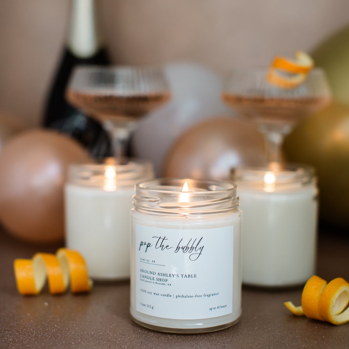 Pop the Bubbly  |  8 oz. Soy Candle