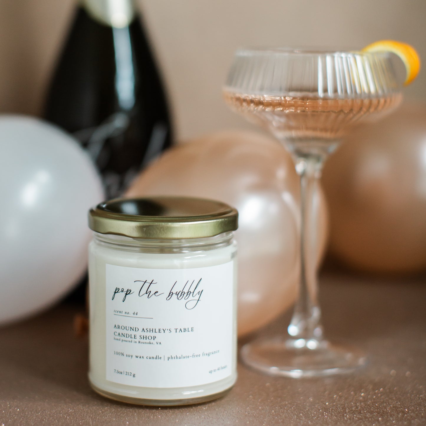 Pop the Bubbly  |  8 oz. Soy Candle