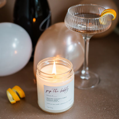 Pop the Bubbly  |  8 oz. Soy Candle