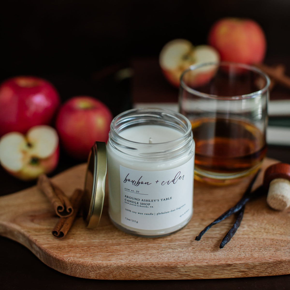Bourbon + Cider | 8 oz. Soy Wax Candle