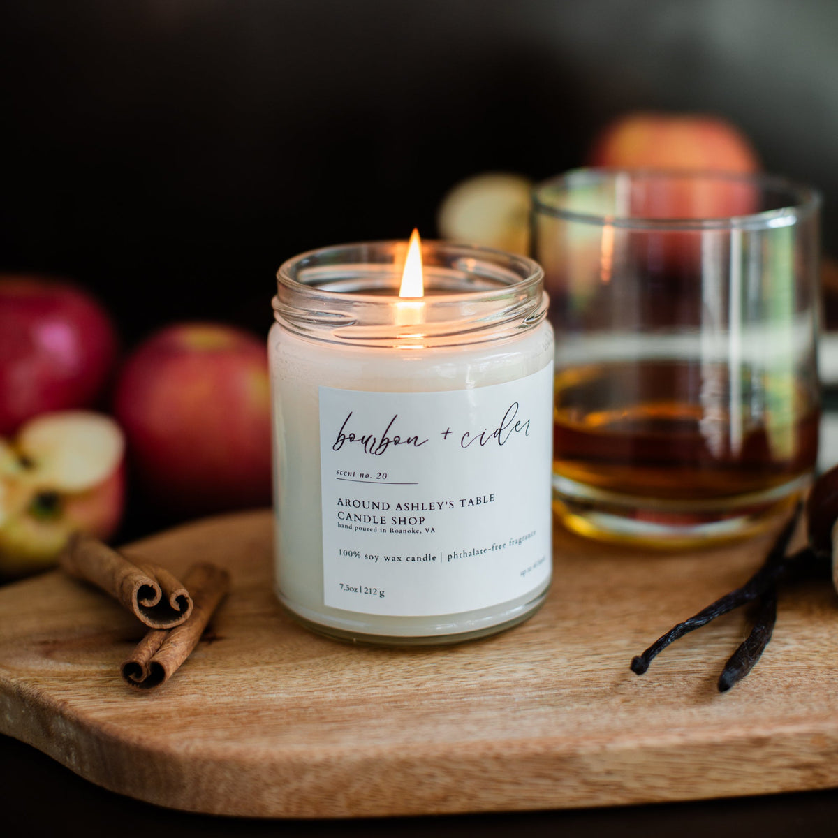 Bourbon + Cider | 8 oz. Soy Wax Candle