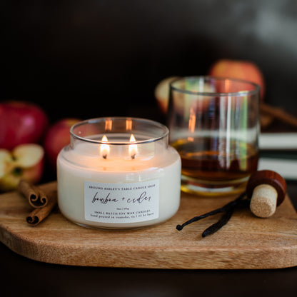 Bourbon + Cider | 10 oz. Soy Wax Apothecary Candle