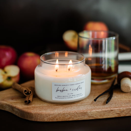 Bourbon + Cider | 10 oz. Soy Wax Apothecary Candle