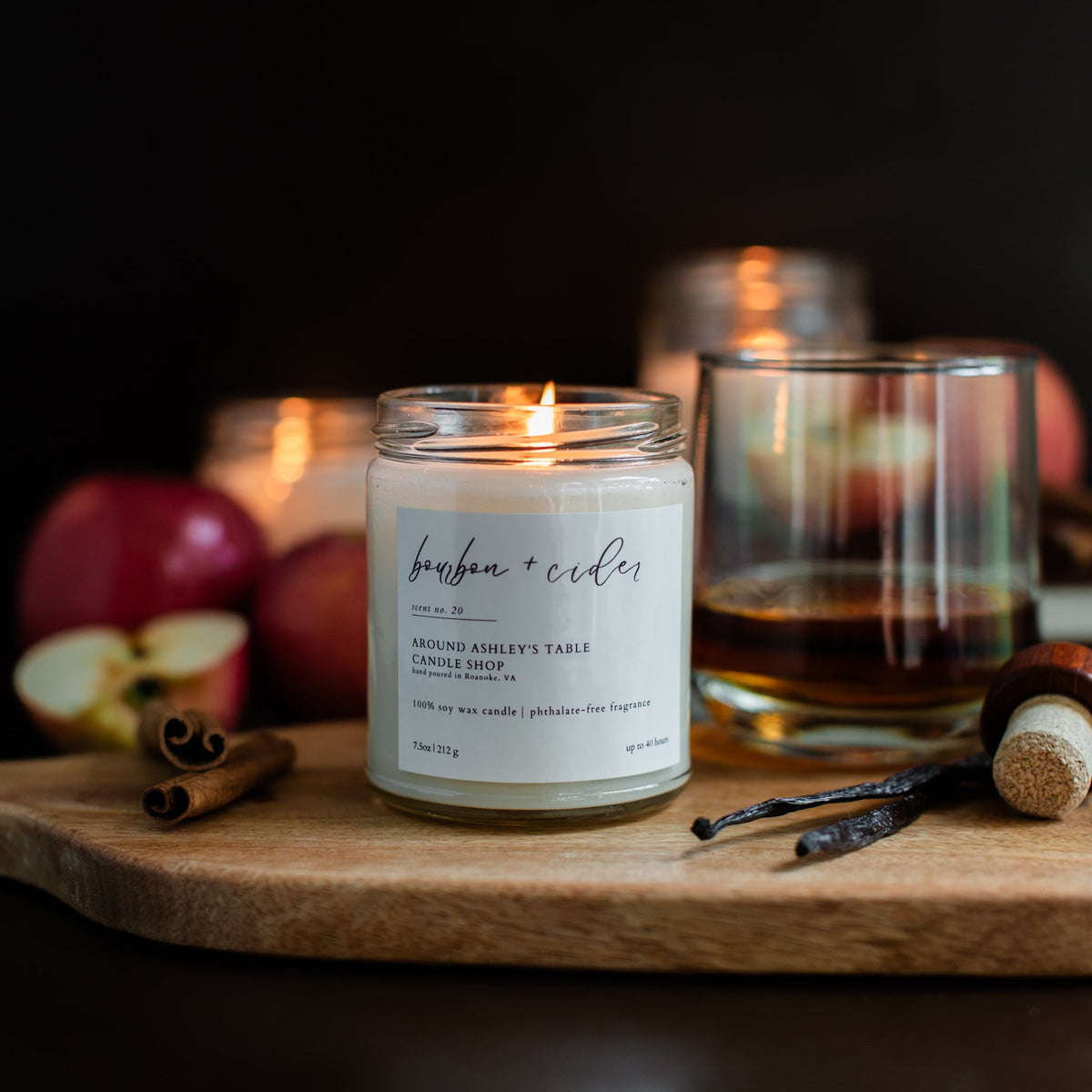 Bourbon + Cider | 8 oz. Soy Wax Candle