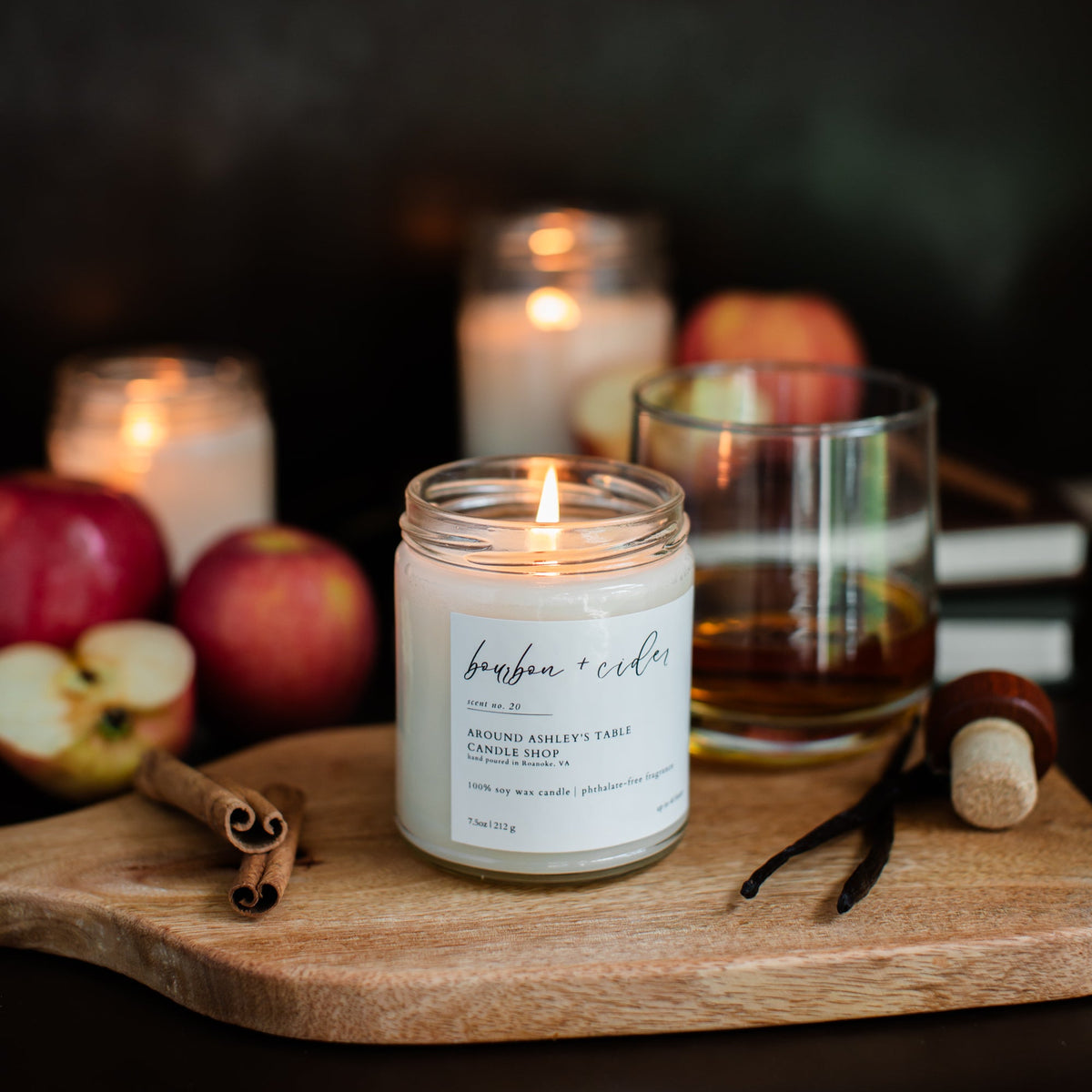 Bourbon + Cider | 8 oz. Soy Wax Candle