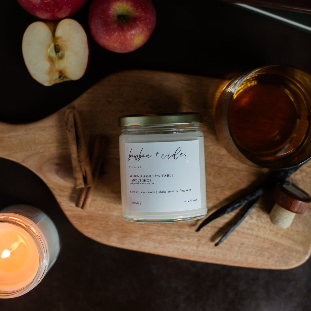 Bourbon + Cider | 8 oz. Soy Wax Candle