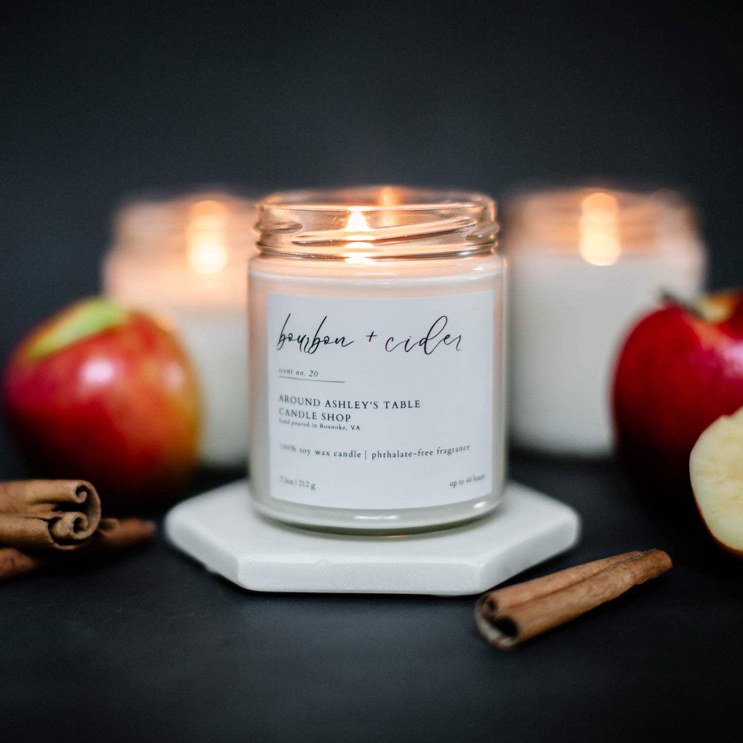 Bourbon + Cider | 8 oz. Soy Wax Candle