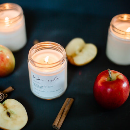 Bourbon + Cider | 8 oz. Soy Wax Candle