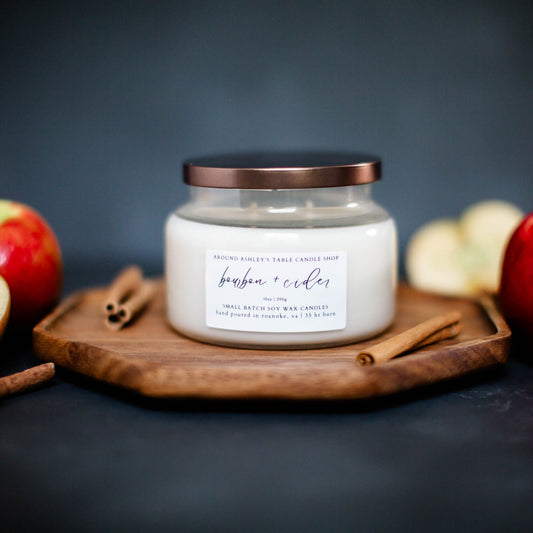 Bourbon + Cider | 10 oz. Soy Wax Apothecary Candle